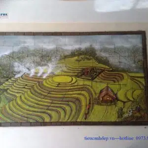 Tranh gốm Ruộng bậc thang