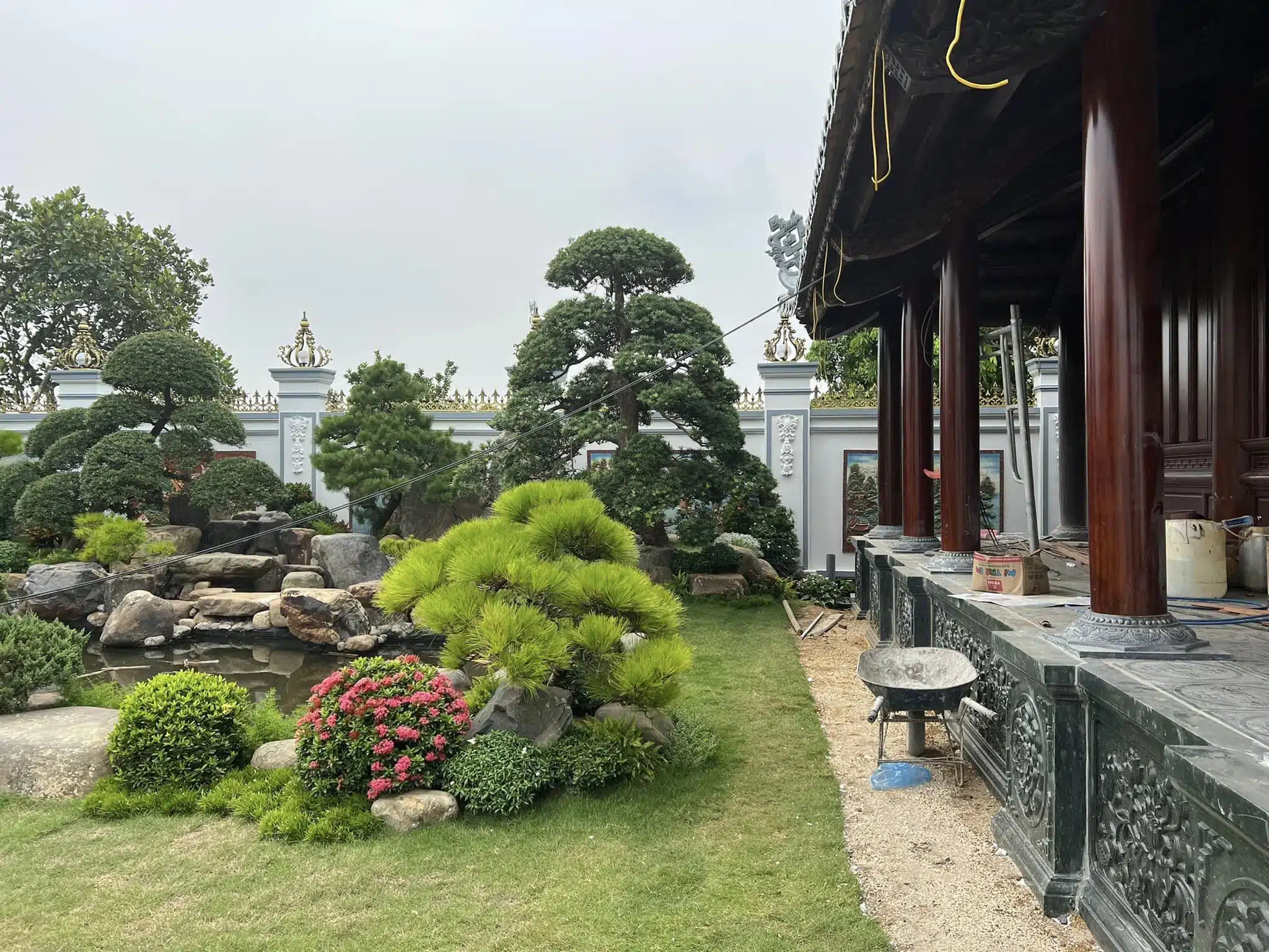 Cảnh Quan Sân Vườn Đồng Quê Kết Hợp Hồ Koi – Hưng Yên