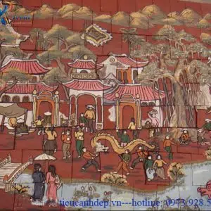 Tranh gốm Hội làng