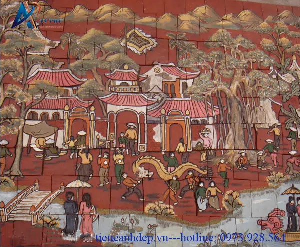 Tranh gốm Hội làng