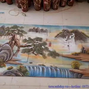 Tranh gốm Tùng Hạc diên niên