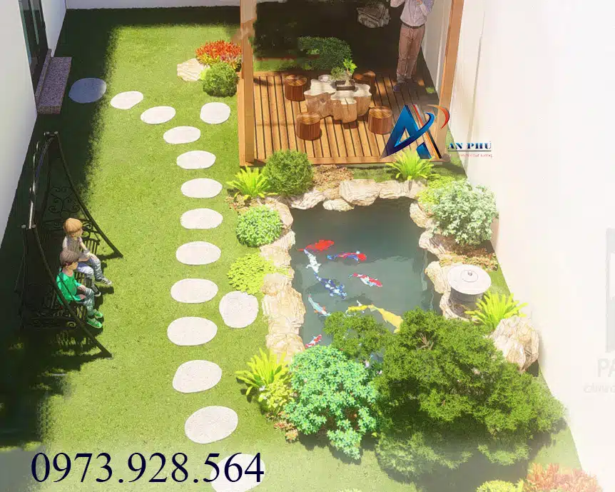 Dự Án Sân Vườn Hồ Koi – Thái Nguyên