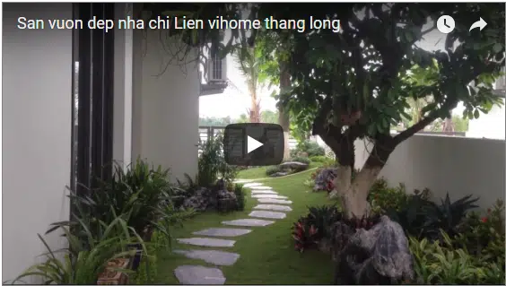tiểu cảnh sân vườn nhà chị Liên- vinhome thăng long