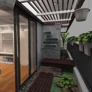 Mẫu tiểu cảnh ban công mã số TV-BC-04