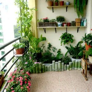 Mẫu tiểu cảnh ban công mã số TV-BC-06