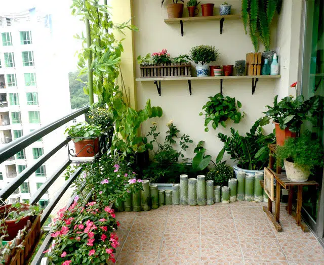 Mẫu tiểu cảnh ban công mã số TV-BC-06