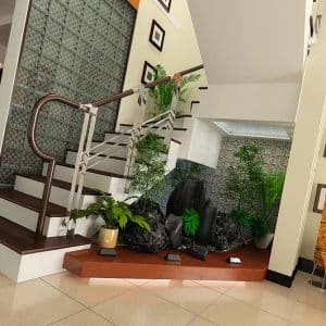 Tiểu cảnh gầm cầu thang mã số TV-CT-01