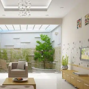 Mẫu tiểu cảnh giếng trời mã số TV-GT-10