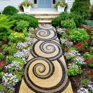 Các Mẫu Thiết kế Tiểu Cảnh Sân Vườn Phong Cách Mosaic Độc Đáo