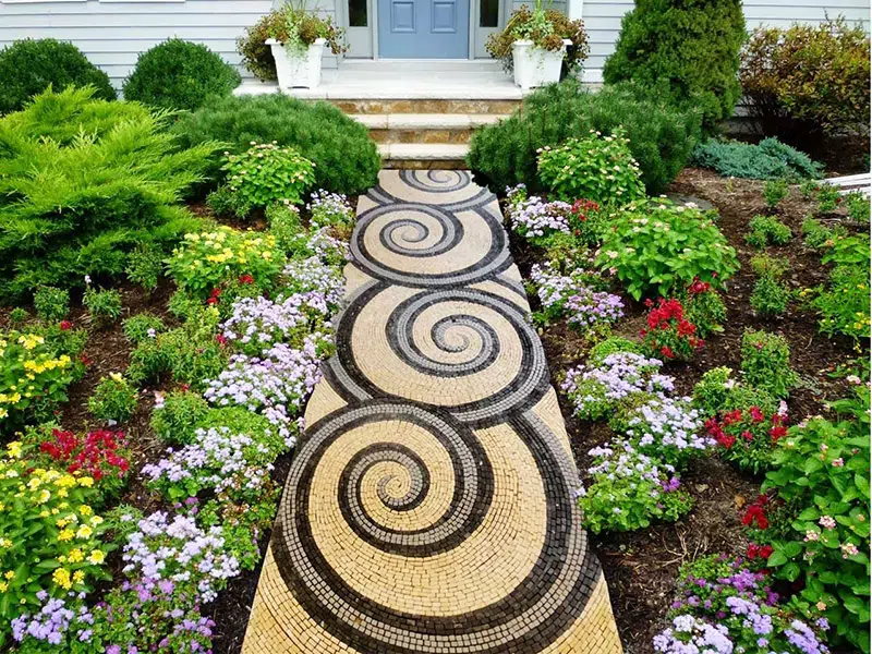 Các Mẫu Thiết kế Tiểu Cảnh Sân Vườn Phong Cách Mosaic Độc Đáo