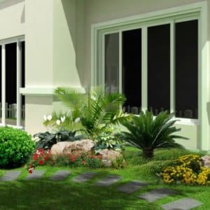 Mẫu tiểu cảnh sân vườn mã số TV-SV-09