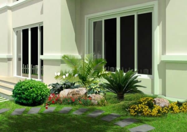 Mẫu tiểu cảnh sân vườn mã số TV-SV-09